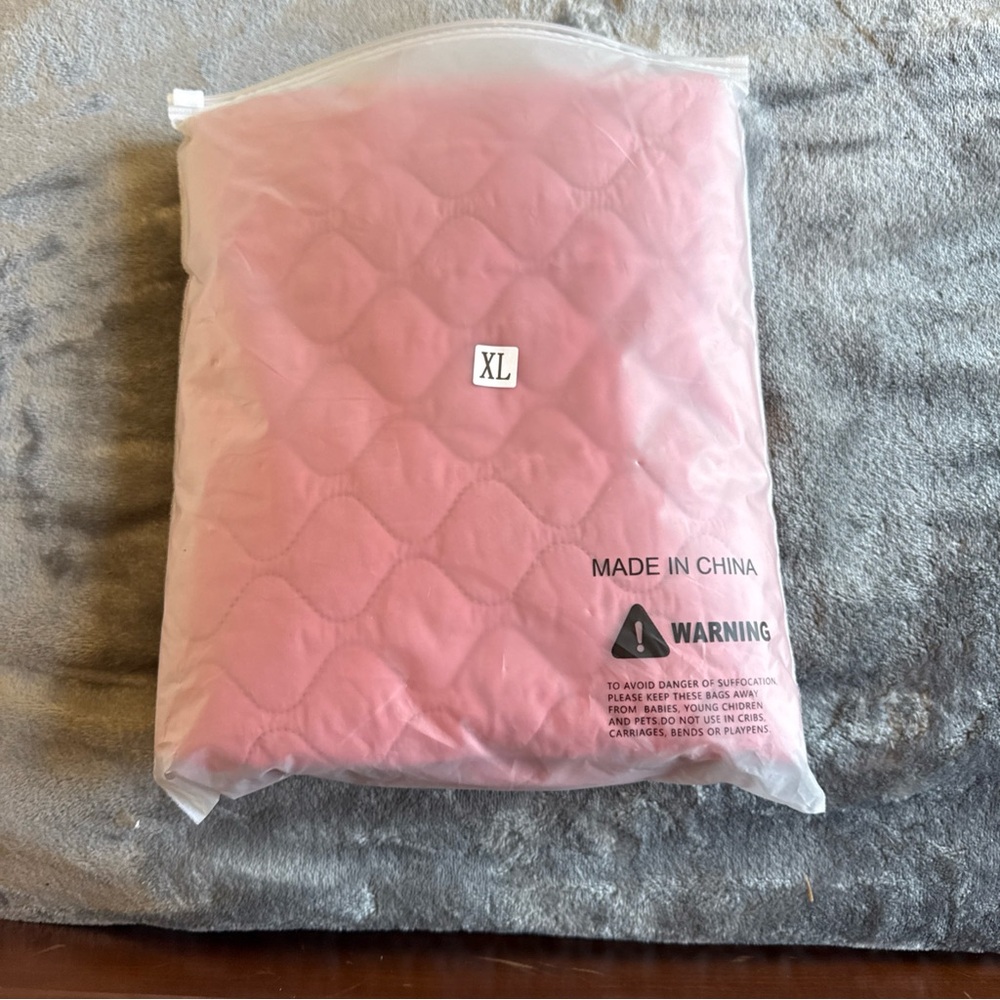XL Pink Quilted Dog Vest